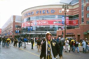 Mikey at  
Ford Field.